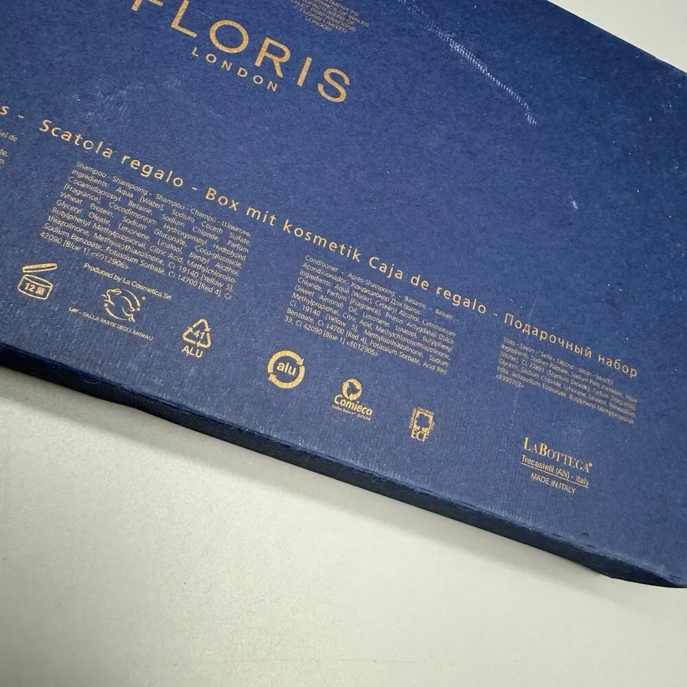 Floris Gift Set Cefiro London Shampoo Conditioner Body Wash & Lotion Soap